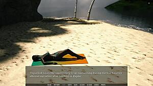 Steamy beach encounter with ebony goddess and big tits