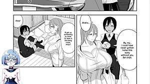 Beautiful shemale in hot scene in anime style