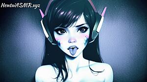 Sensual ASMR with DVA from Overwatch