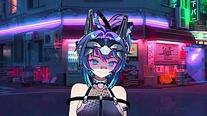 Hentai Slut Masturbates on Webcam