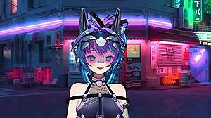 Hentai Slut Masturbates on Webcam