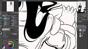 Hentai art featuring Aokiji and Robin in kinky costumes
