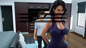 busty stepmom delivers wet blowjob in 3d hentai milfy city