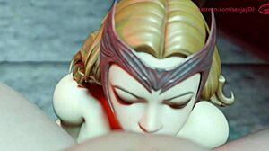 Sucking and pleasing every single inch of it: The Magical Girl Edition