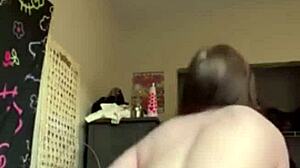 Bigtiddieanimegf on a big black dick toy