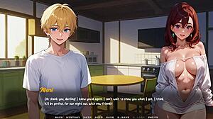 Corrupted by Love 1.0, corruption route part 4, sharing big tits and tight pussy in game