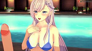Public pool fun turns into steamy Belfast bikini action
