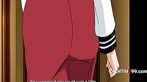 Stepmother seduces stepdaughter in Hentai
