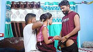 Anal threesome for hot housewife