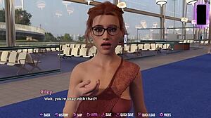 college kings 2 ape route starts with busty redhead off the plane