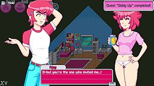 Redhead step sis rides step bro hard until he finishes in dandy boy game