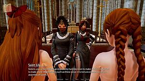 A harem of seductive women at a luxurious hotel in the Hentai series