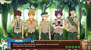 game friends camp episode 10 - heading to the beach with russian voice acting