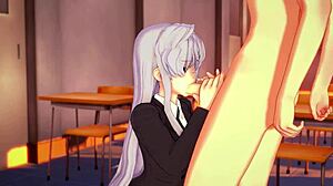 Nano 100 Kanojo parody和可爱18+少女手淫动作