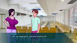 Big-breasted classmate in steamy notes