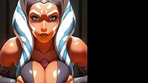 Aisha hentai parody of Star Wars: The Clone Wars with AI-generated content