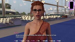 college kings 2 ape route starts with busty redhead off the plane