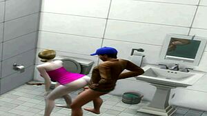 Hot athletic Latina gets banged in the deli bathroom