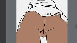 Digital upskirt of a girl in school uniform tease