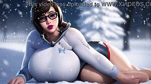 Pleasant Mei Compilation with Big Tits in Overwatch Action!