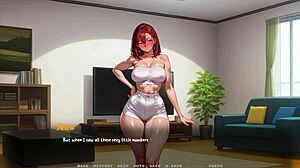 Hentai game with small tits and big ass lovers