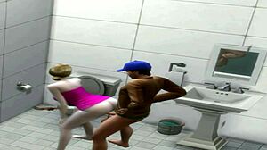 Hot athletic Latina gets banged in the deli bathroom