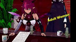 Hakos and Baelz in a rather racy Cucking scene