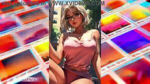 Voluptuous anime babes dominate the street in 3D