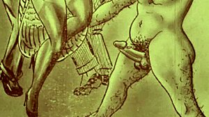 Erotic cartoon from the good old days of anime