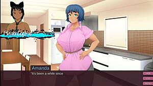 milf amanda came over, and marisa's dying to kiss and give a handjob