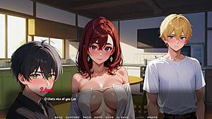 Corrupted by Love 1.0, corruption route part 4, sharing big tits and tight pussy in game