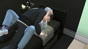 Sims 4 university life: fucking my gay roommate