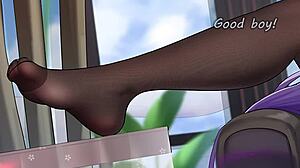 Anime feet JOI with Keqing femdom feet edging humiliation