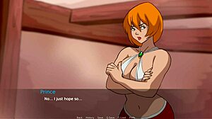 Hilda’s big tits bounce during a hot hentai game