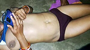 Hot desi stepsister gets naked and satisfies me well