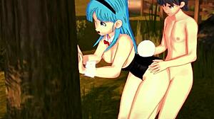 Bulma's adventure in the forest