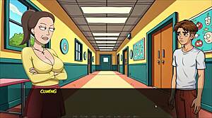 Portal parody hentai game ep 7 with Evil Morty