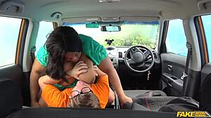 Unlicensed driving school: Ebony student’s big ass unveiled