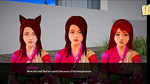 My New Family 302展示红发女在狂野动漫游戏场景