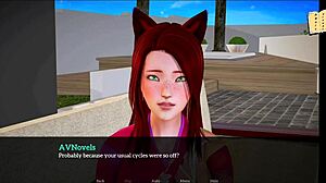 My New Family 302 showcases a redhead in wild anime game scenes