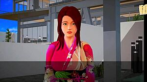 My New Family 302展示红发女在狂野动漫游戏场景