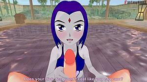 I’m obsessed with Raven in bikini getting pounded hard in POV Titans fantasy