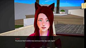 My New Family 302展示红发女在狂野动漫游戏场景