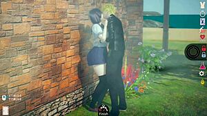 3D CG游戏AI女孩口交时炫耀巨大奶子