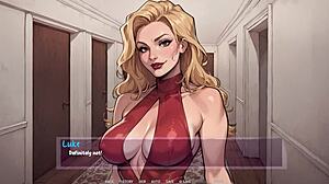 Cartoon Babe Rides Big Black Dildo in Shadows of Ambition Gameplay