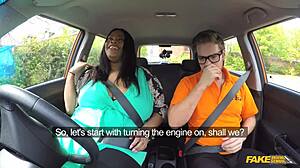Unlicensed driving school: Ebony student’s big ass unveiled