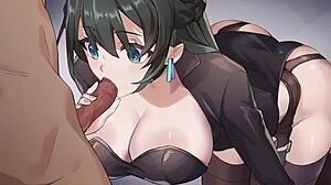 Saku，秘密特工潜入游戏热辣口交场景