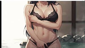 Hinata Rangiku enjoys a solo moment in a hot tube