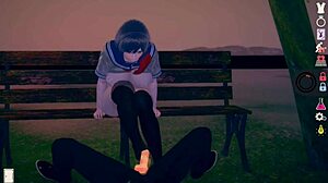 3D CG游戏AI女孩口交时炫耀巨大奶子