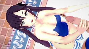 Mona Se Pone Traje De Baño Para Un Hentai Divertido